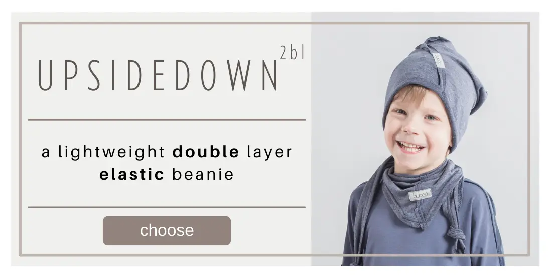 Children's beanies for autumn - UPSIDEDOWN 2L